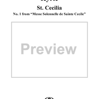 Kyrie, No. 1 from "Messe Solennelle de Sainte Cécile"