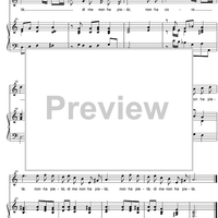 Non ha core o ha cor di fiera - Score