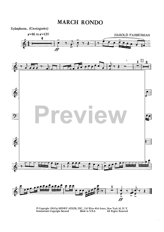 March Rondo - Xylophone