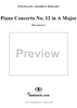 Piano Concerto No. 12 in A Major, K385p (K414), Movement 2