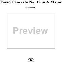 Piano Concerto No. 12 in A Major, K385p (K414), Movement 2