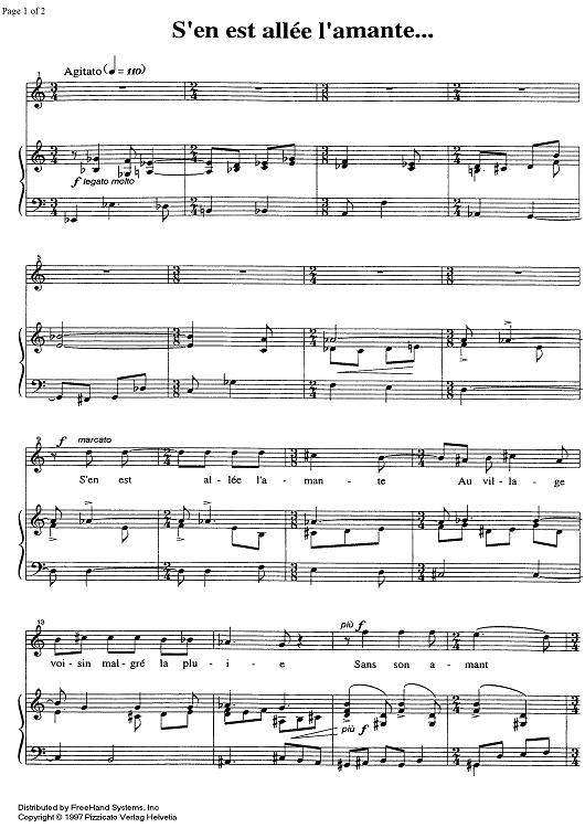 S'en est allée l'amante