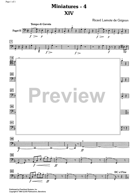 Miniatures Vol. 4 - Bassoon 2