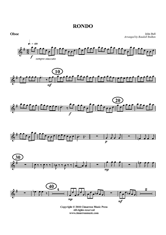 Rondo - Oboe