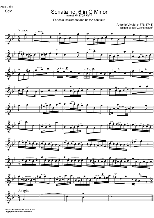 Sonata No. 6 g minor