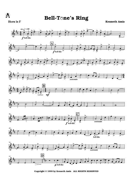 Bell-Tone's Ring - Horn in F