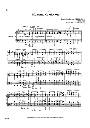 Momento Capriccioso, Op. 12