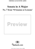 8 Sonatas or Lessons, No. 7 - Sonata in A major