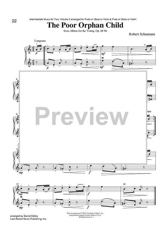 The Poor Orphan Child - from Album for the Young, Op. 68 #6