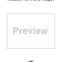 Sonata No. 1 in D Major - Viola