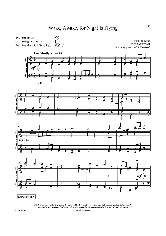 Wake, Awake, for Night Is Flying