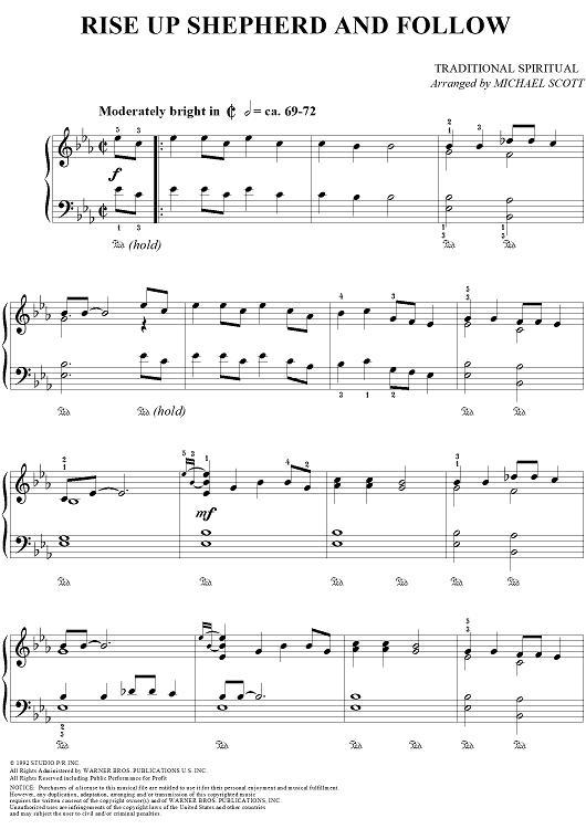 Rise Up Shepherd And Follow