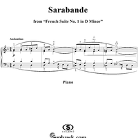 Sarabande from the First French Suite in D Minor