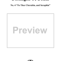 Dettingen Te Deum in D Major, HWV283: No. 4, To Thee Cherubin, and Seraphin