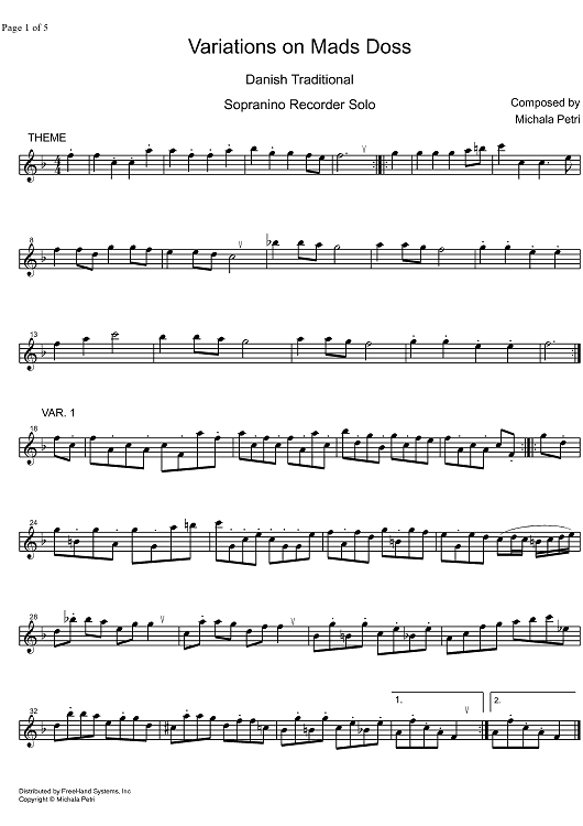 Variations on Mads Doss