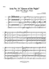 Aria No. 14, "Queen of the Night" - Score