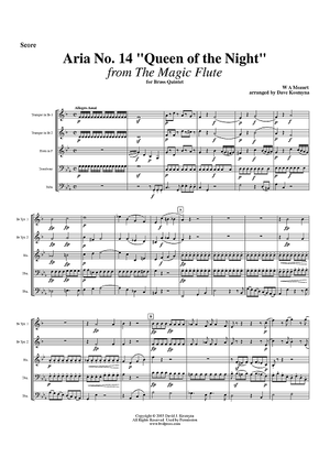 Aria No. 14, "Queen of the Night" - Score