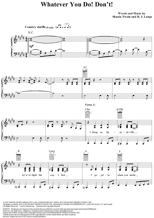 Whatever You Do! Don't!