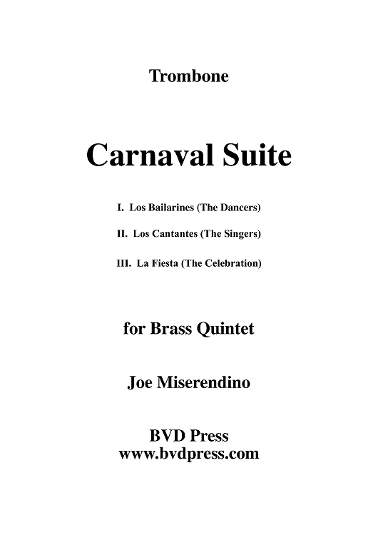 Carnaval Suite - Trombone