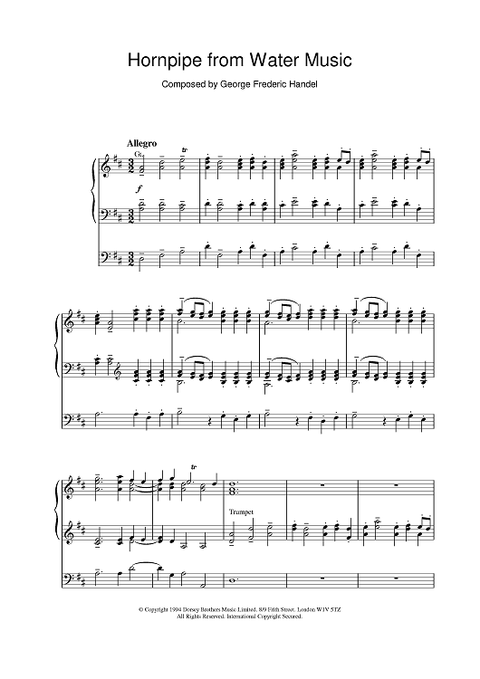 Hornpipe from Water Music