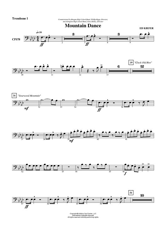 Mountain Dance - Trombone 1