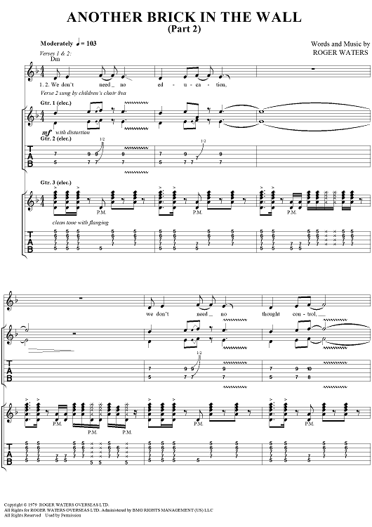 Another Brick in the Wall (Part 2)