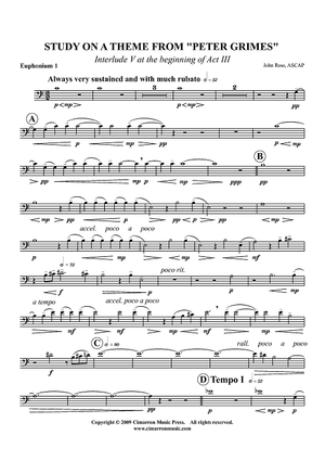 Study on a theme from "Peter Grimes" - Euphonium 1 BC/TC