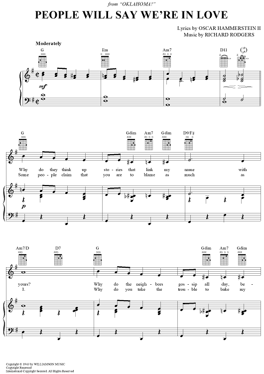 People Will Say We're in Love