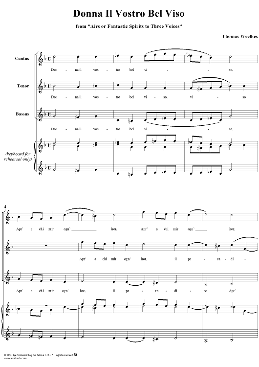 Donna il Vostro Bel Viso