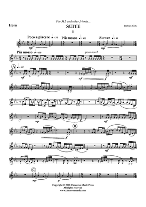 Suite for Horn and Tuba - Horn in F