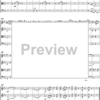 String Quartet No. 10 in E-flat Major, Op. posth. 125, No. 1 - Score