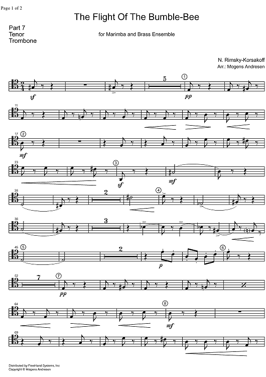 The Flight of the Bumble-Bee from "The Tale of Tsar Sultan" - Tenor Trombone