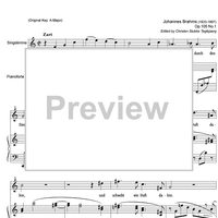 Wie Melodien zieht es mir Op.105 No. 1