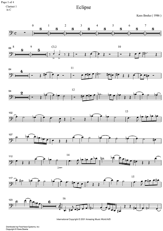 Eclipse - Clarinet in C