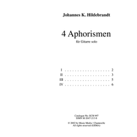4 Aphorismen (Four Aphorisms)