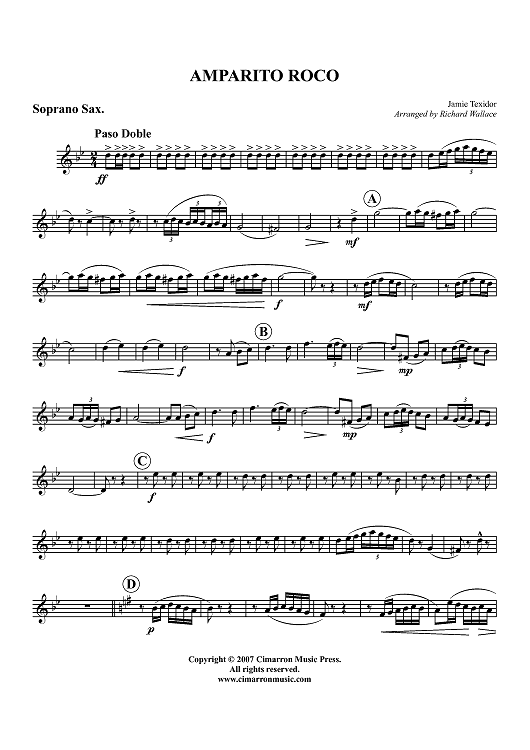 Amparito Roco - Soprano Saxophone