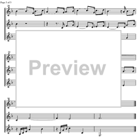 Three Part Sinfonia No. 5 BWV 791 Eb Major - Score