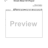 Sweet Hour of Prayer - Horn in F