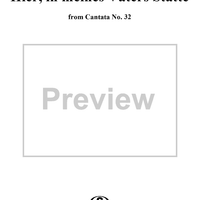 "Hier, in meines Vaters Stätte", Aria, No. 3 from Cantata No. 32: "Liebster Jesu, mein Verlangen" - Violin