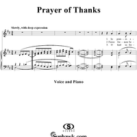 Prayer of Thanks
