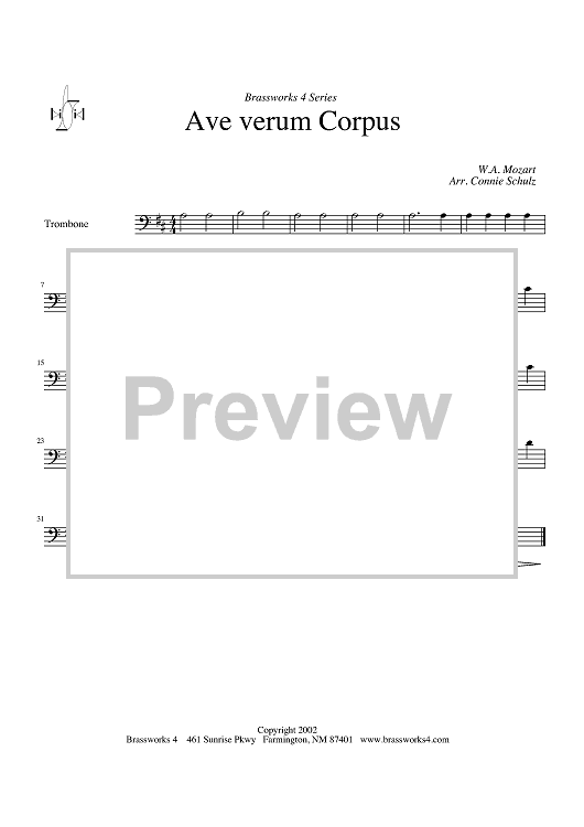 Ave verum Corpus - Trombone