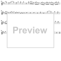 Trio Sonata in C Major  (alternate) - B-flat Clarinet