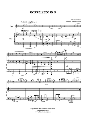 Intermezzo in G Minor - Piano