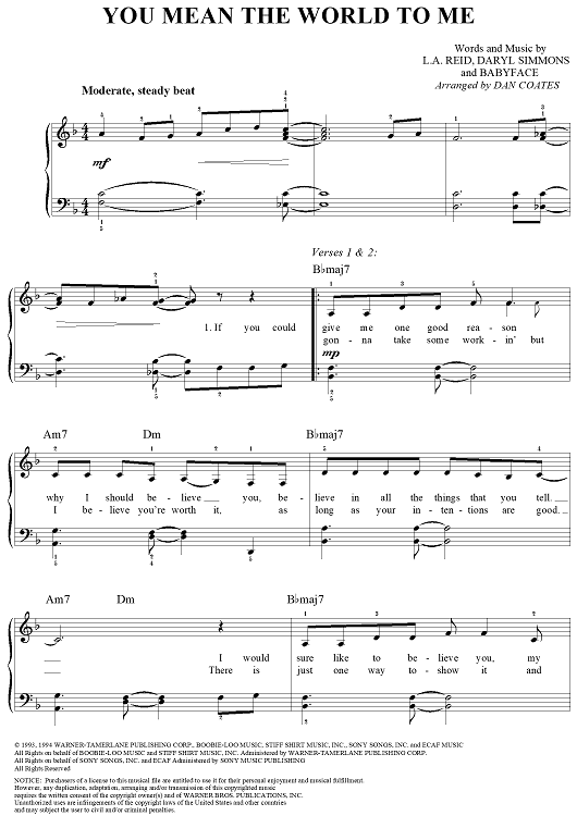 You Mean the World to Me