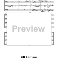 Concerto for Cello Quartet - Score