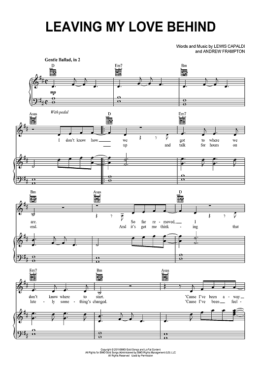 Leaving My Love Behind