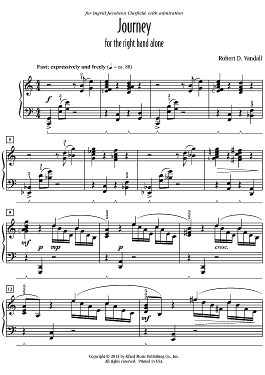 Journey (for right hand alone)