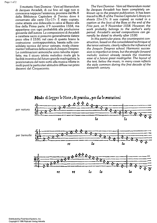 Veni Domine - Veni ad liberandum - Preface