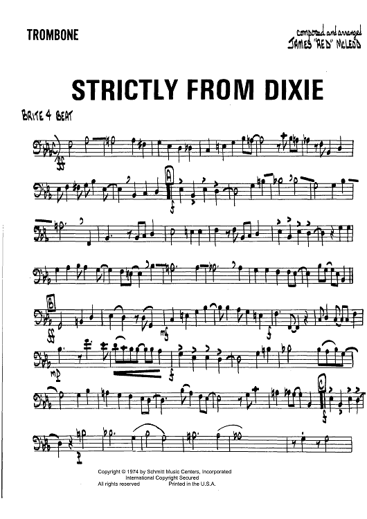 Strictly From Dixie - Trombone