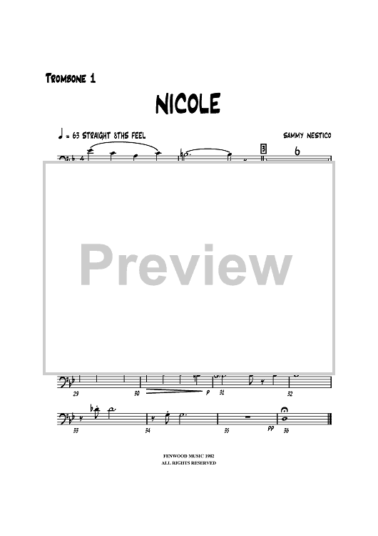 Nicole - Trombone 1